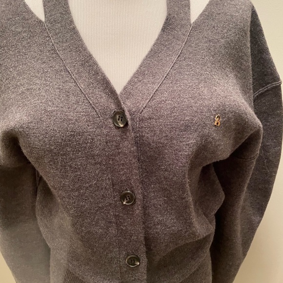 Korean Brand: Atelier Nain cut out cardigan - Picture 2 of 12